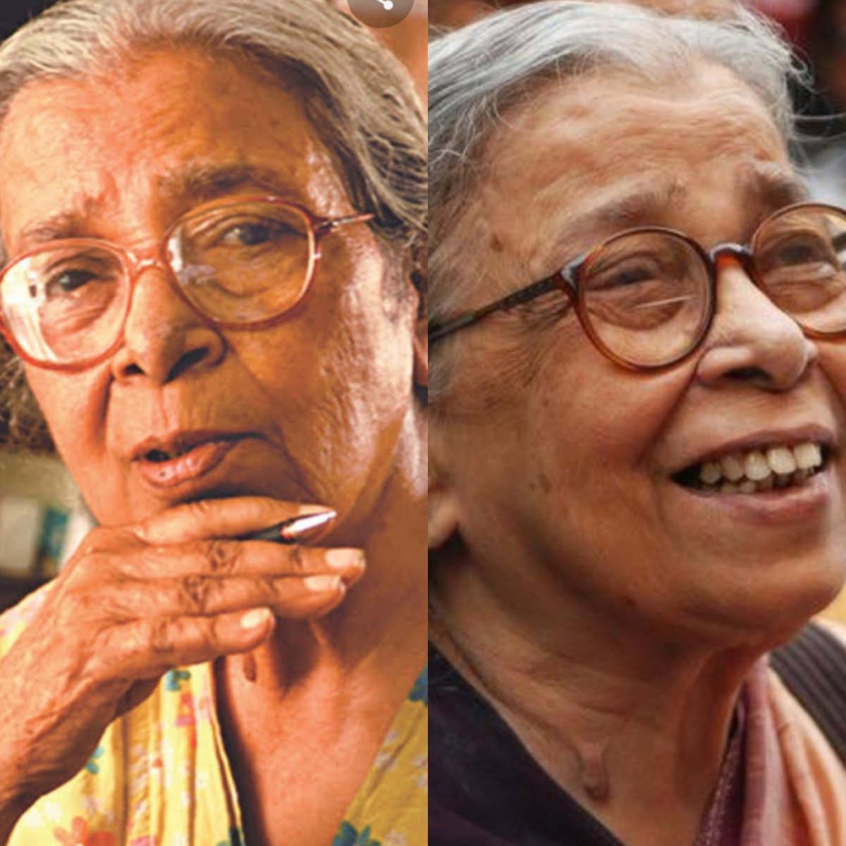 GargiBolchhi's tweet photo. "আগুনের কথা আমি এত বলেছি....
শব্দগুলো এখনো গনগন করছে....
আমার বুকের মধ্যে এখনো অক্ষরের জ্বালা!
তবু রাত জুড়ে কান্না জমে
হিমে ঝাপসা জ্বলন্ত রং!" 
১৪ ই জানুয়ারি... মহাশ্বেতা দেবী র জন্মদিন..
       প্রণাম 🙏 https://t.co/c4IFGTmnGF