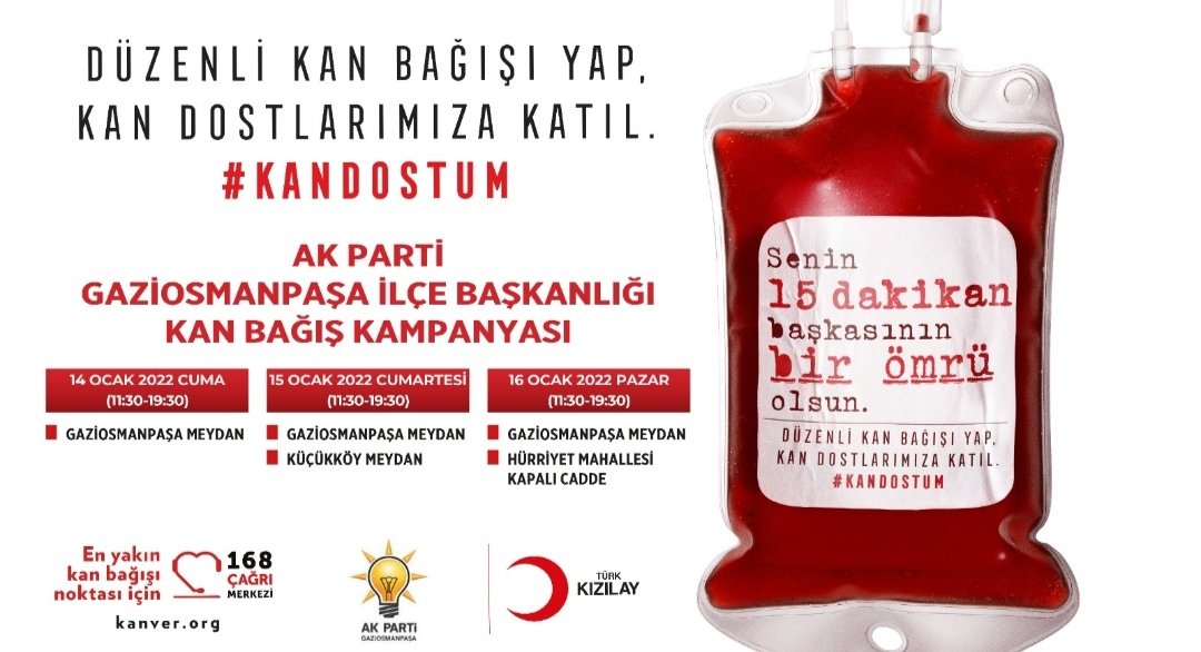 Bunun değerini başına gelmeyen bilmez. Kan ver can ol #KanVerCanOl