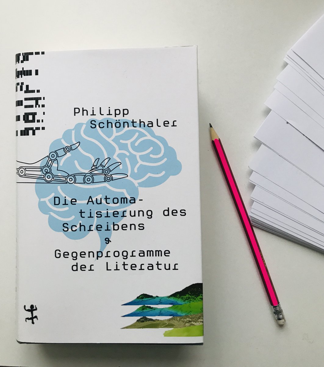Anna-Verena Nosthoff (@annanosthoff) on Twitter photo Freue mich schon lange auf diese Veranstaltung: Am 20.1. spricht @fmaschewski mit Philipp Schönthaler <a href="/lfbrecht/">Literaturforum im Brecht-Haus</a> über die Geschichte der Mechanisierung des Schreibens, computerisierte Literatur & postsubjektive Ästhetik. Konkret geht es v.a. um diese großartige Neuerscheinung:👇 Freue mich schon lange auf diese Veranstaltung: Am 20.1. spricht @fmaschewski mit Philipp Schönthaler <a href="/lfbrecht/">Literaturforum im Brecht-Haus</a> über die Geschichte der Mechanisierung des Schreibens, computerisierte Literatur & postsubjektive Ästhetik. Konkret geht es v.a. um diese großartige Neuerscheinung:👇