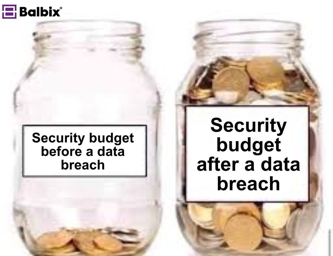 Happy Friday Everyone. Only a bit of fun, but there is some reality in this too. #cybersecurity #mightneedabiggerjar