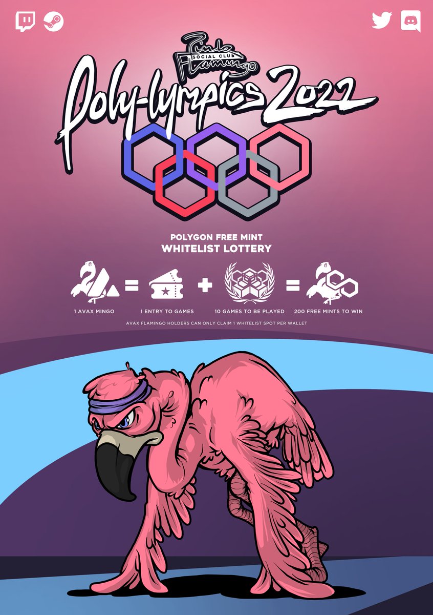 froyd_art's tweet photo. Starting to visualise the ridiculous animated world of these Pink$yDUST fuelled Mingos haha!... The Polylympic Games begin this Sunday 11pm UTC 🦩🏅⭐️

Be Following: @FTMFlamingo 
&amp; Join the Discord: https://t.co/MFOvd0FxZu

LFG.
@Alex_MTMM @DelanglioNFTMan https://t.co/r3qyM34ZV1