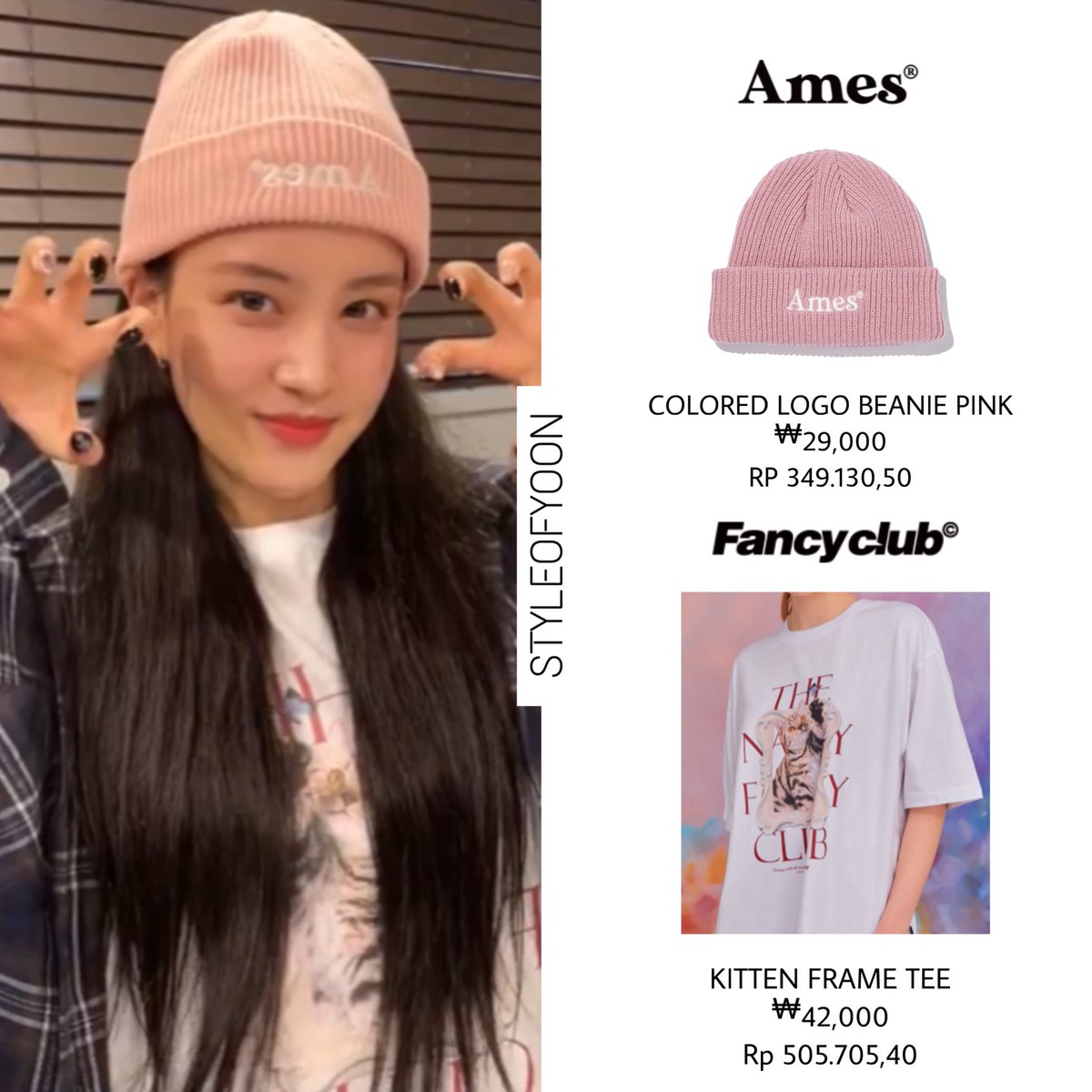 styleofyoon's tweet photo. yoon on today's vlive
——
@ames_worldwide hat
@nastyfancy_official top
——
⚠️ don't steal my info, give full credit⚠️

#stayc #staycstyle #staycfashion #yoonstayc #yoonstyle #윤 #스테이씨윤패션 #스테이씨윤스타일 #스테이씨 #sobad #staycyoon https://t.co/iiRRVHhvWB