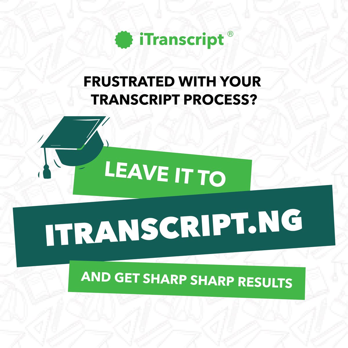 seamfixltd's tweet image. iTranscript is the new way to get your transcript from the comfort of your home. You can experience ease and security in our transcript online delivery platform. Request yours to get started! portal.itranscript.ng
#transcriptprocessing #easyandfast #seamfix #Itranscript