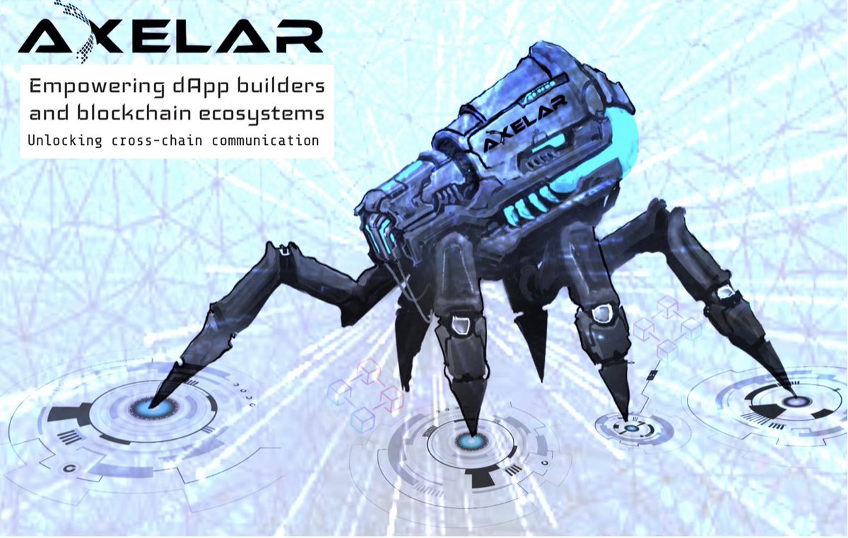 Pollazon's tweet image. Spider Axelar network robot
@axelarcore
#axelar #AxelarNetwork 
#AxelarQuantumCommunityProgram 
#AxelarQuantumCommunityFlashChallenge