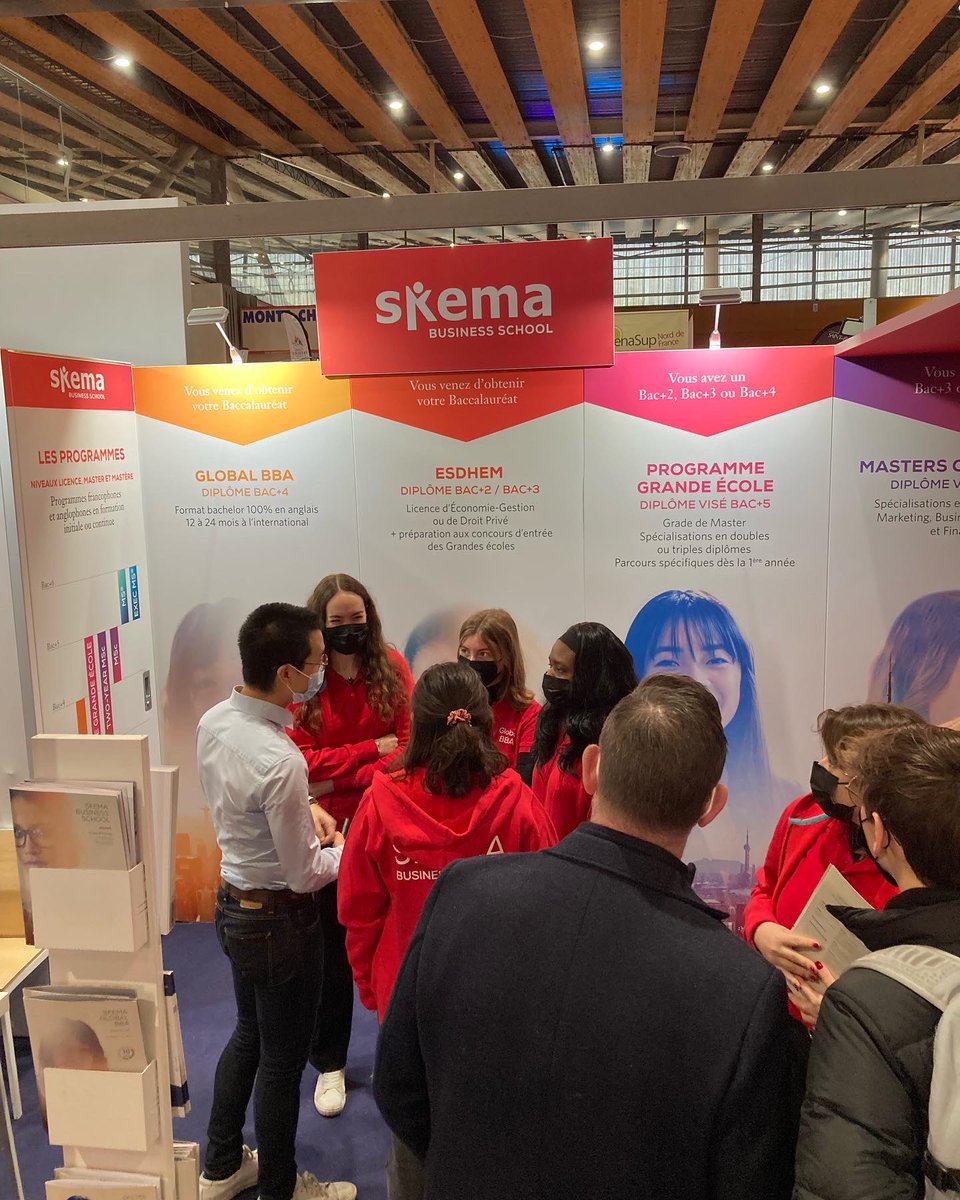 david_neusy's tweet photo. C’est parti 2e jour de salon ⁦@letudiant⁩ ⁦@LilleGrandPalai⁩ @SKEMA_BS vous accueille jusqu’à 18h - Stands CG1 et U18 ⁦@SKEMA_BBA⁩ ⁦@SKEMA_ESDHEM⁩ #WeAreSKEMA https://t.co/5ynXC9JQTM