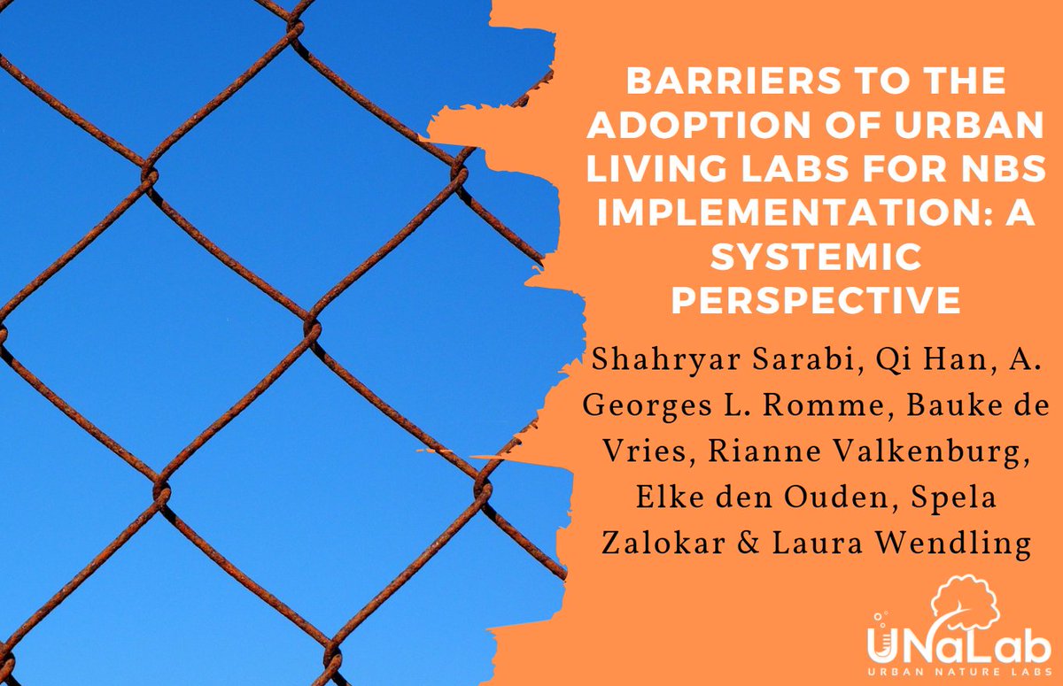 This study identifies barriers in adopting the urban living lab approach for the implementation of #naturebasedsolutions 🌳 🌱
The findings can help #cities to develop strategies that overcome the main barriers for ULL adoption in the context of NBS ➡️ bit.ly/3nskByG