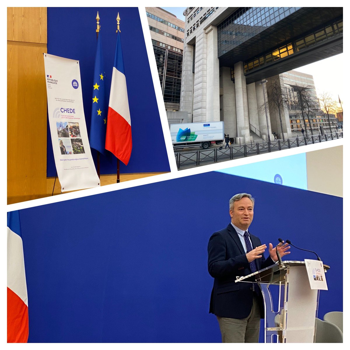 bdesingly's tweet photo. .@JBLemoyne partage avec les auditeurs du #CHEDE ses convictions sur la transformation de l’action publique au service de l’économie. Heureux de voir aussi que mon ancienne « maison » @Economie_Gouv est livrée au #BioGNV @Rexel_Group #GRDF https://t.co/FzdVpAmozR