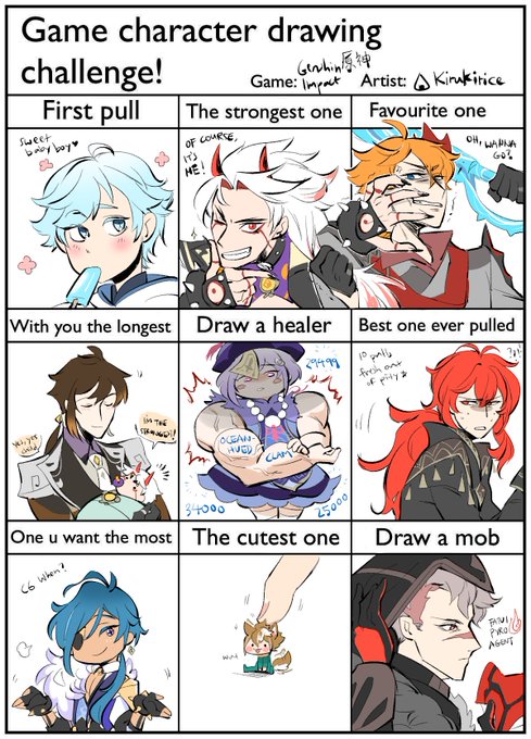 this drawing challenge was fun :) #genshinimpact 