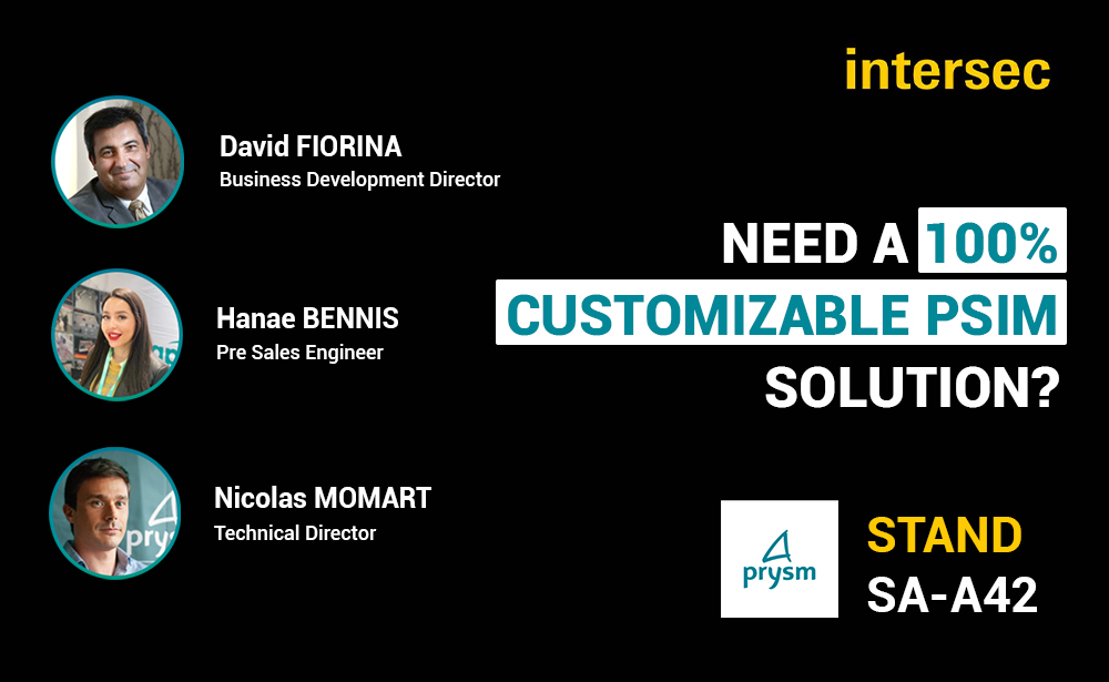 prysmsoftware's tweet image. ⭐ Meet our team at Intersec! 𝐒𝐭𝐚𝐧𝐝 SA-A42.
David Fiorina, Hanae Bennis and Nicolas Momart are ready to show you our 100% customizable #PSIM platform AppVision™.

#AppVision #IntersecExpo #IoT #Security #BuildingAutomation #SmartCity #smartbuildings #Industry40