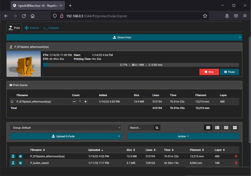lastfive01's tweet image. 自宅運用している3Dプリンターが3台になったので、管理ツールを導入。
repetirer serverのWindows版。
Windows設定でちょっとコツが要るけど、
設計環境がかなり離れてるので
ブラウザ越しにすぐ印刷要求かけられるのはかなり便利。
#3Dプリンター
#repetierserver
