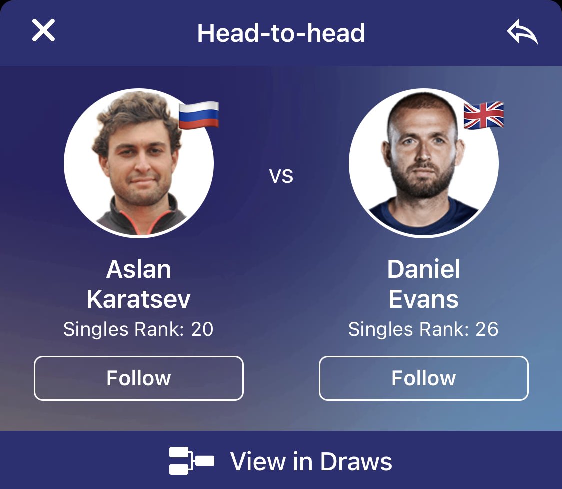 🇷🇺 Aslan Karatsev (1) vs 🇬🇧 Dan Evans will battle to determine who faces Murray in the #SydneyTennis final 😲

Watch it for free in TennisONE after the conclusion of Kasatkina v Badosa!

HERE: t1.app.link/twitter 

<a href="/AsKaratsev/">Aslan</a> l <a href="/DanEvansFanPage/">Dan Evans Fan Page</a>