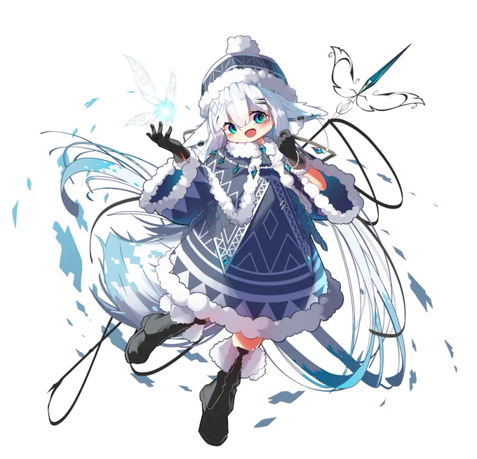 #オリジナル 
描き初めのオリキャラです
もふもふロリはいいぞ 