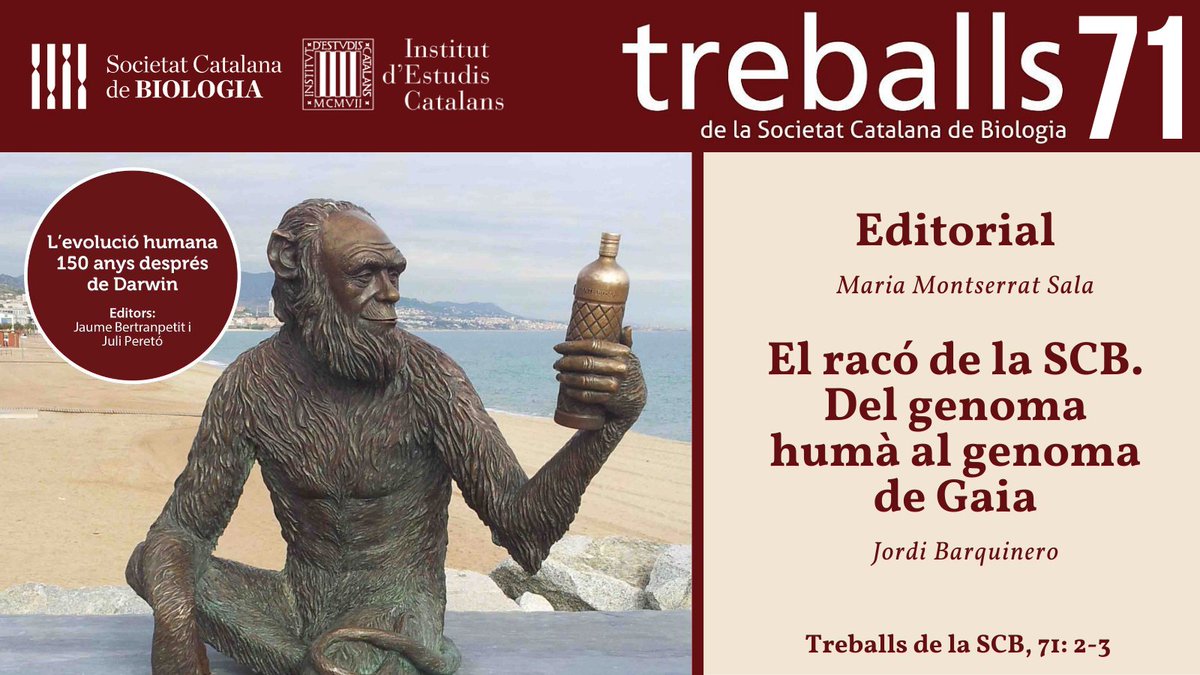 SCB_iec's tweet photo. “Els humans som éssers curiosos, per això no deixarem de fer-nos preguntes i d’avançar. El següent gran repte és #seqüenciar el #genoma de les espècies #eucariotes”
📰 “Del genoma humà al genoma de Gaia”, de @JordiBarquinero @VHIR_ 
🔗https://t.co/VGpZa8FF5T

#TreballsSCB71 @iec https://t.co/h496KlHSDC