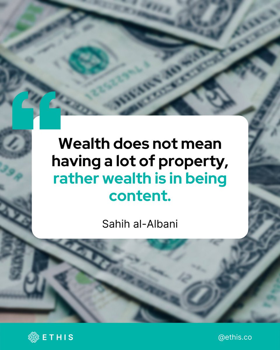 EthisCrowd's tweet photo. Itโs Friday, the best day of the week in Islam! Hereโs a little sharing on what the Prophet PBUH said about wealth.
#friday #hadithoftheprophet #hadithoftheday #fridayquotes #islamicreminder #wealthinislam https://t.co/q6d34bmxL3