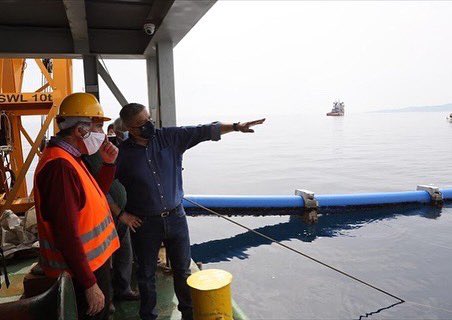 gpatoulis's tweet photo. Πολύ ευχάριστα νέα για την Αίγινα και συνολικά για την Αττική μας! 
Τέθηκε σε λειτουργία ο υποθαλάσσιος αγωγός ύδρευσης της Αίγινας ο οποίος χρηματοδοτήθηκε από την #Περιφέρεια_Αττικής! 
Στις 19 Ιανουαρίου η παράδοσή του στο Δήμαρχο  Γιάννη Ζορμπά! Η δέσμευση μας γίνεται πράξη! https://t.co/ZSsHFT2v9C
