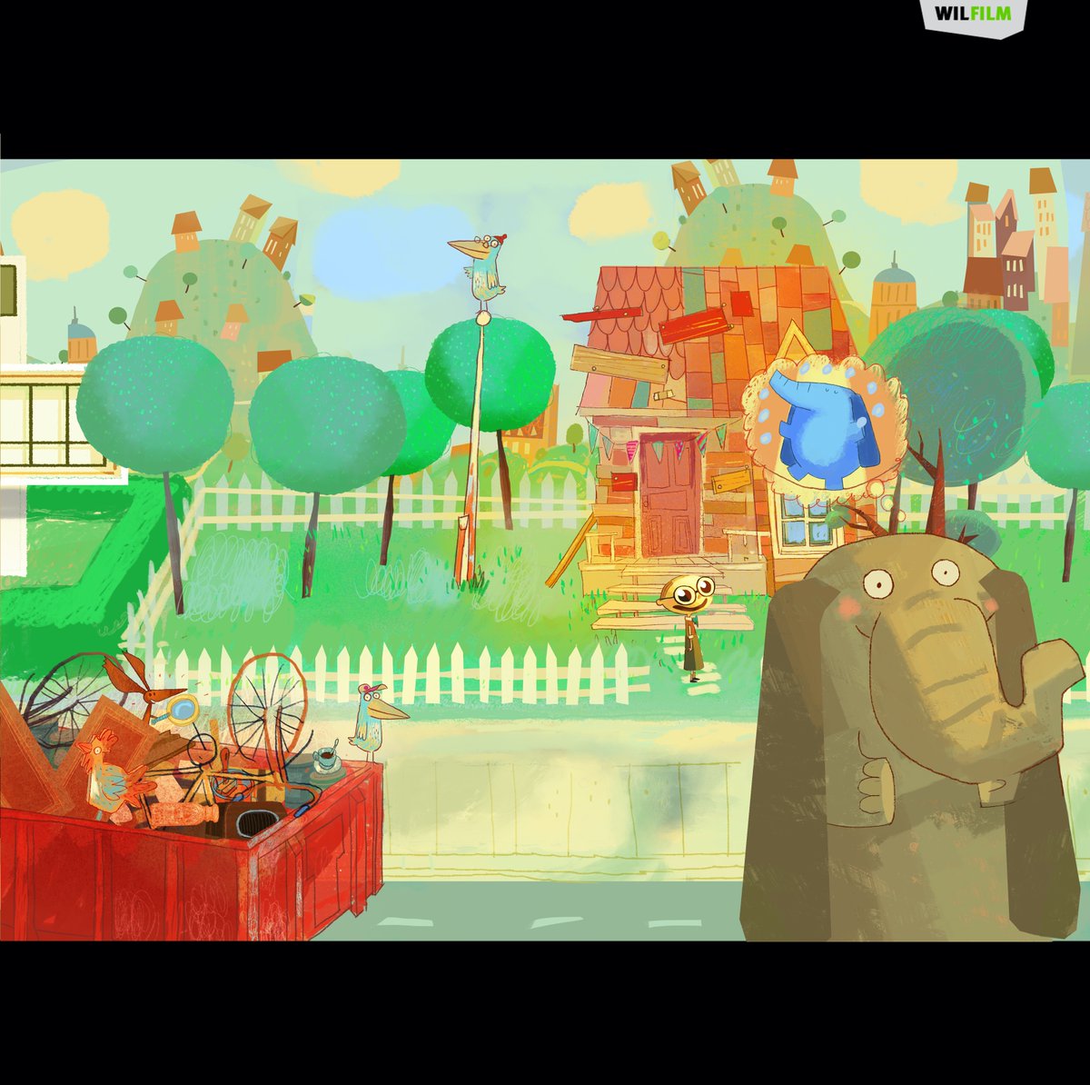 WILFILM's tweet photo. Hugo so much wanted a dog and got Holger. 

More from these two friends in 2022. Extract art from the new Hugo &amp; Holger books by Production Designer Teddy Kristiansen @TeddyKrist 
 
#HugoHolger #wilfilm https://t.co/IdruncQOGY