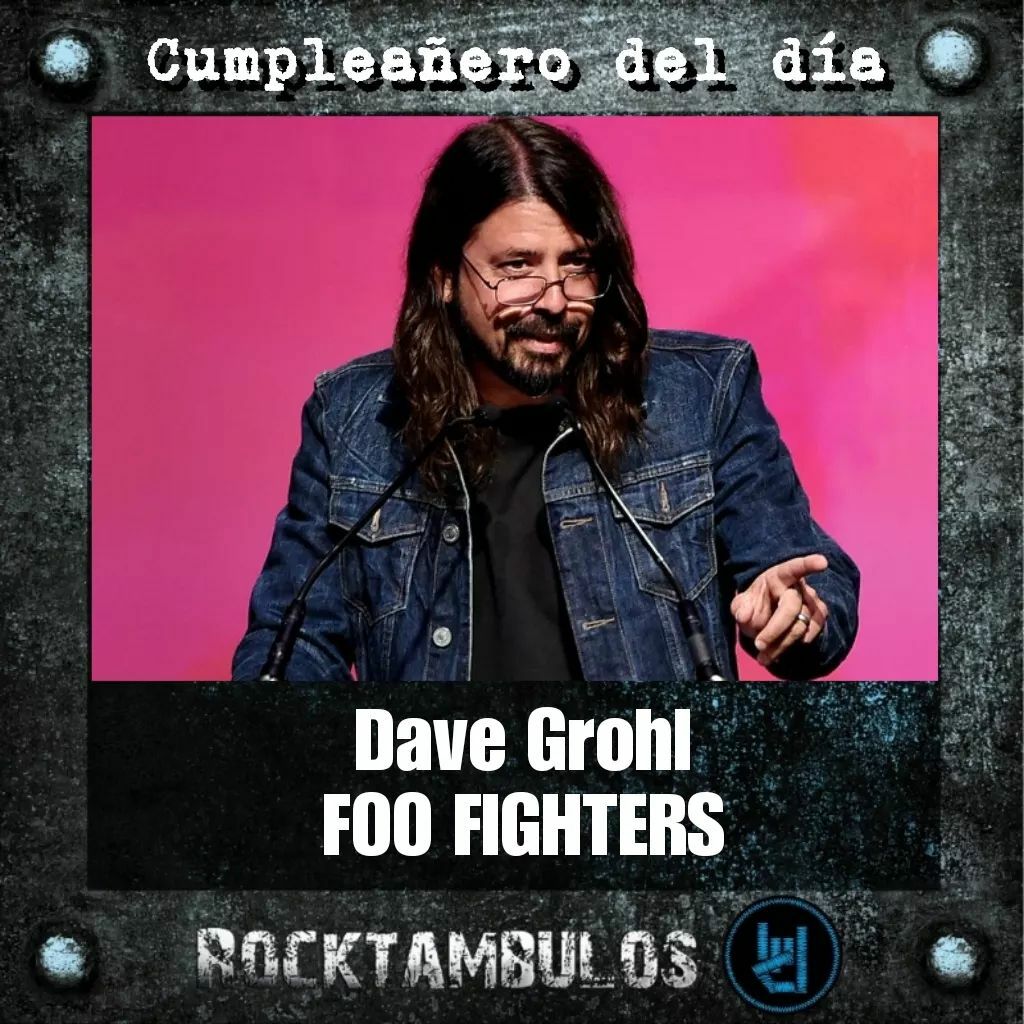 Hoy le deseamos un feliz cumpleaños al gran Dave Grohl Happy birthday Dave! 