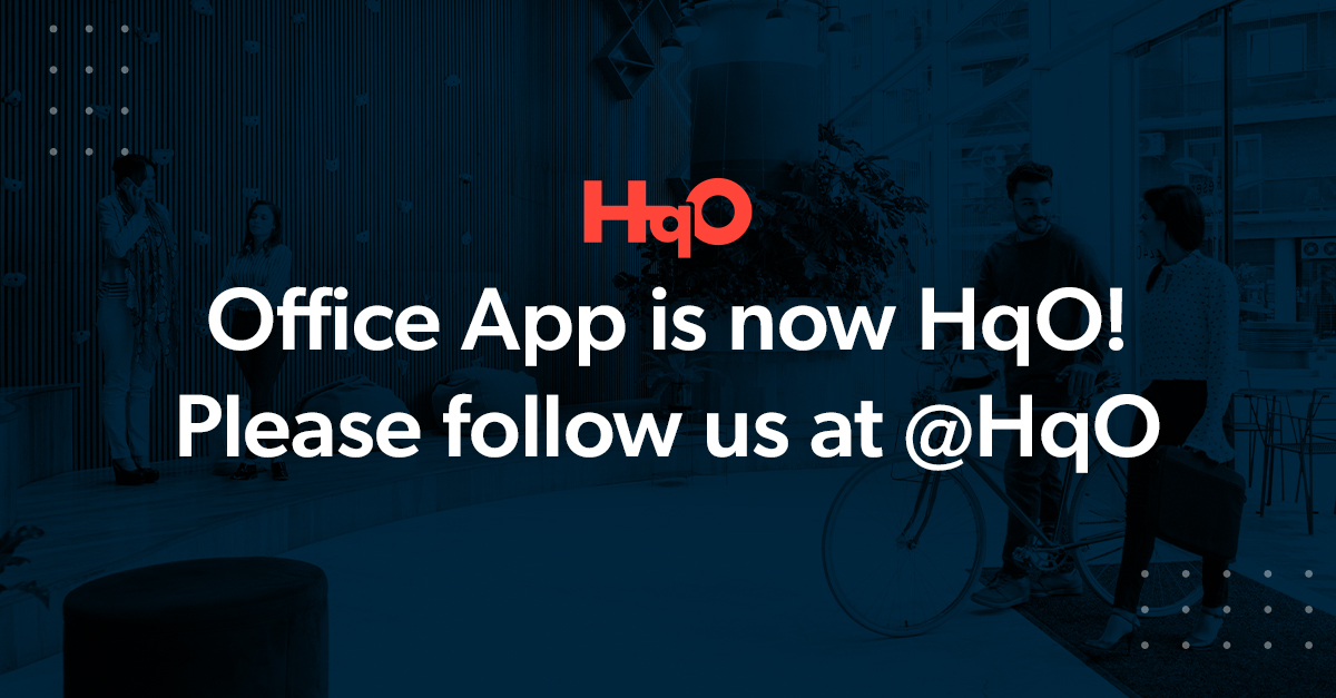 Have you followed <a href="/HqOapp/">HqO</a> yet? Office App has joined the HqO team! 

We have a lot of exciting updates in store. Be sure to follow us at <a href="/HqOapp/">HqO</a> to stay up-to-date with our resources to help improve your employee experience.