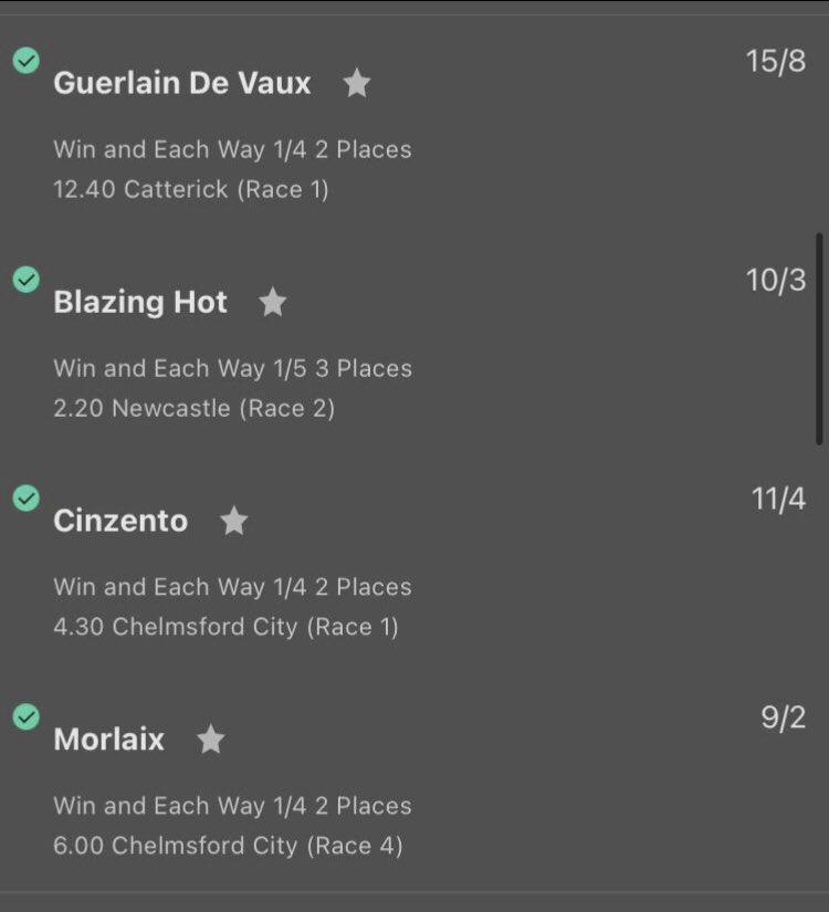 NO1__Tips's tweet photo. 120/1 ACCA 🐎💥

4 WINNERS FROM 4 TIPS

give them a follow here
https://t.co/0AhP0knDXf https://t.co/M5jo83q5l8