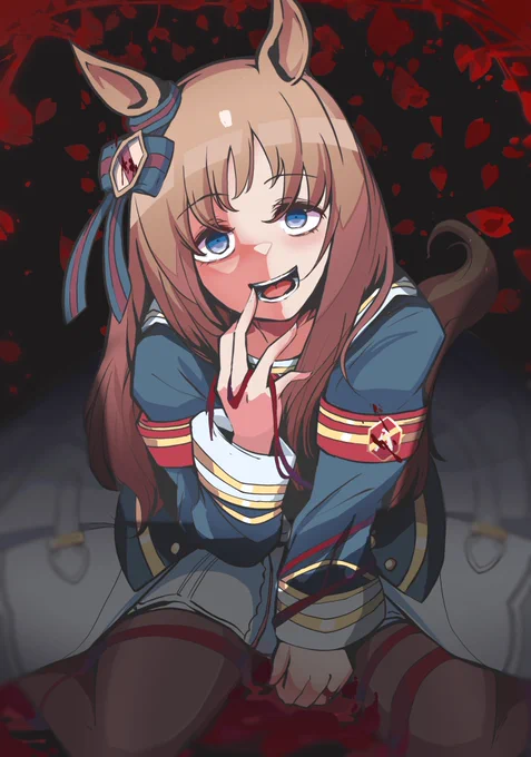 ちょっと重馬場なグラスワンダーです #ウマ娘 