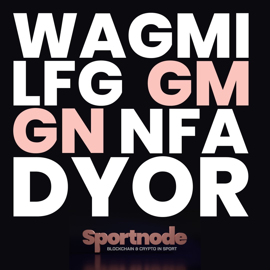 sportnode's tweet photo. Stel: je wil jouw eerste NFT kopen (wat de beste manier is om de wereld te begrijpen) en je weet nog niet wat deze afkortingen betekenen.. Lees dan de laatste nieuwsbrief om een vliegende start te maken: https://t.co/4RXP8yEqQO https://t.co/mizp6wMihl