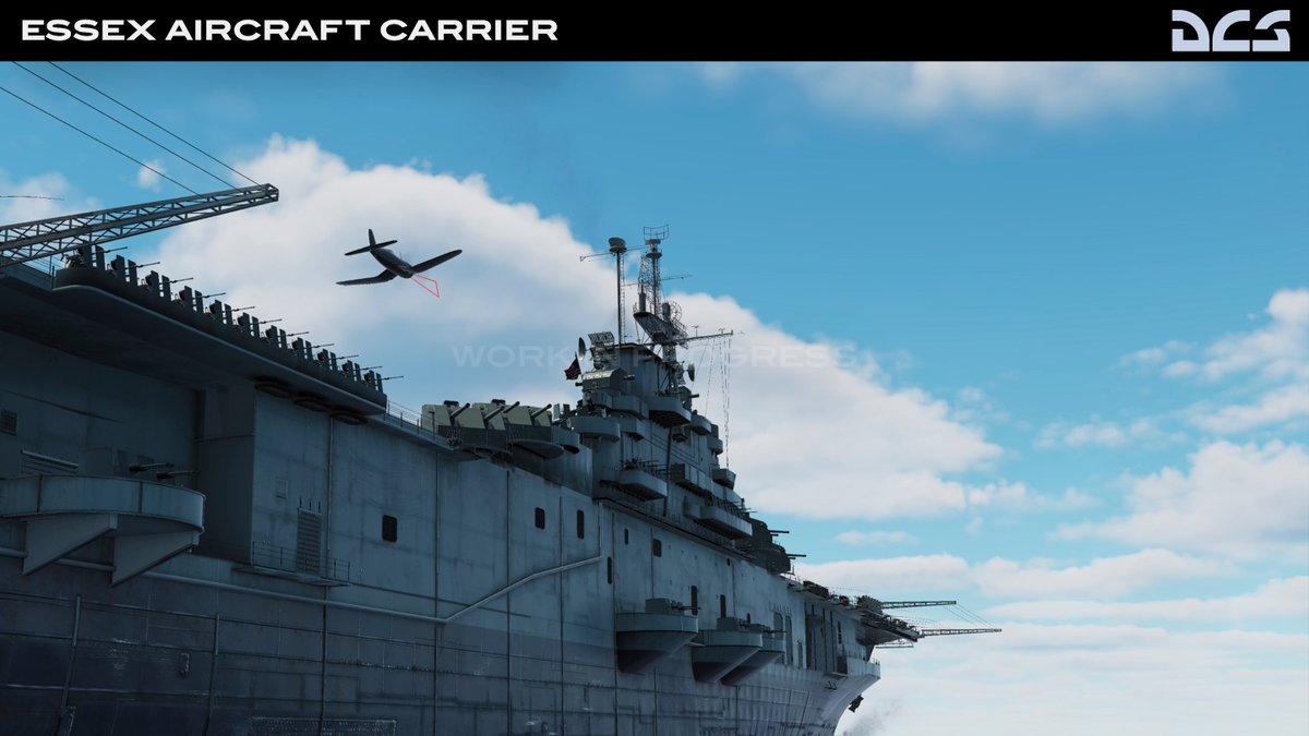 eagledynamics's tweet image. We are also pleased to share more exciting progress being made by our third party partners Magnitude 3 with the DCS: F4U-1D Corsair as well as their Essex Class aircraft carrier. Check out the screenshots below, they look wonderful.