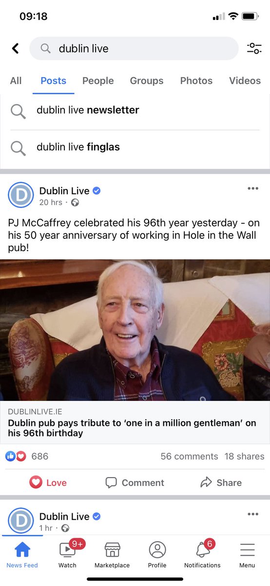jconroy1977's tweet photo. @DublinLive The man’s not dead. He celebrated his 96th birthday. Your own page ran the story celebrating his birthday. Dublin Live is an absolute joke of a page https://t.co/nJFlbRf9jY