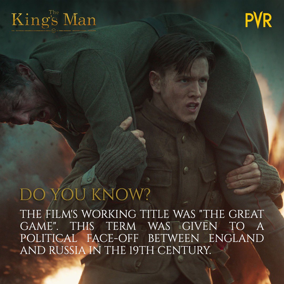 _PVRCinemas's tweet photo. We think The King's Man is by far a better title. What do you think?
.
.
.
.
#pvr #pvrcinemas #kingsman #thekingsman #thekingsmanseries #secretservice #espionagemovies #spymovies #spythrillers #basedoncomicbook #ralphfiennes #gemmaarterton #rhysifans #markmillar https://t.co/klfdxgeoVd