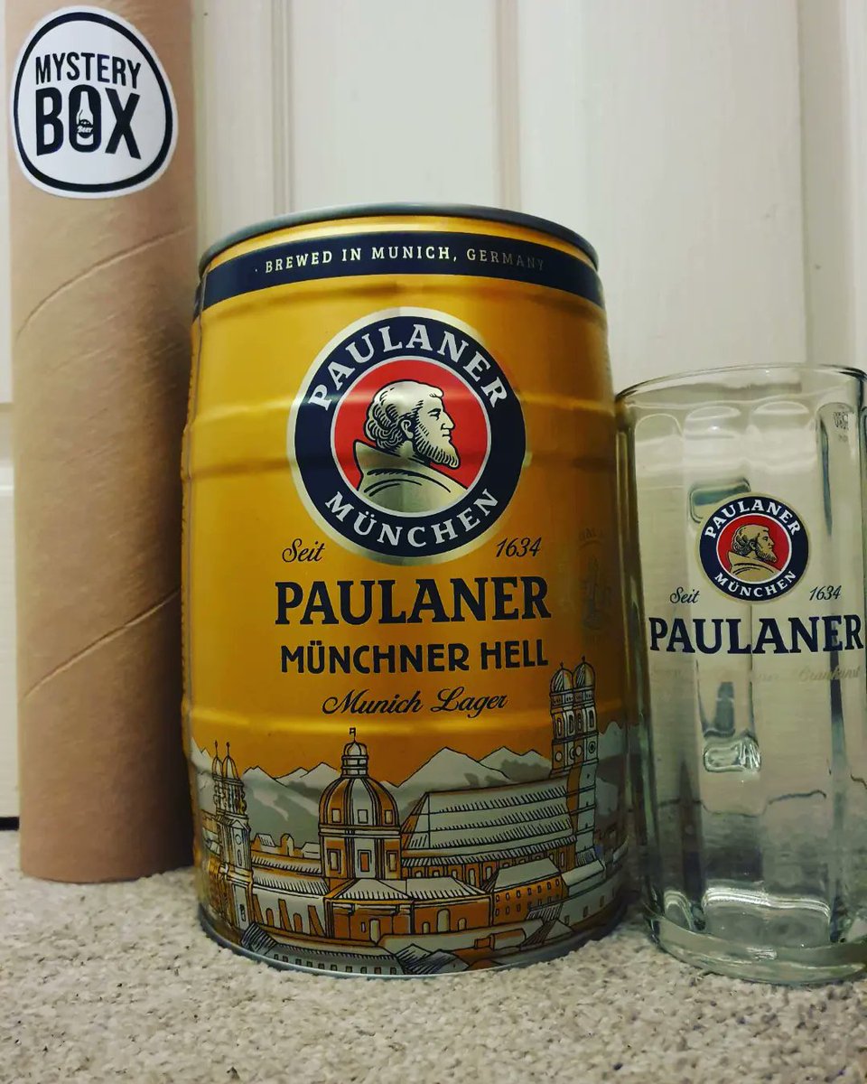 MysteryBeerBox's tweet photo. Chance to win this 5 Litre Paulaner Keg and Glass 🇩🇪

Prize includes our last ever available OnlyCans Tube with 5 Mystery Beers from
Germany Spain Malta Greece and England🌍🍻

£2 a team and if you can pay ASAP to allow us to draw on completion 😎

#MysteryBeerBox #OnlyCans https://t.co/WWaoP6Cc8W