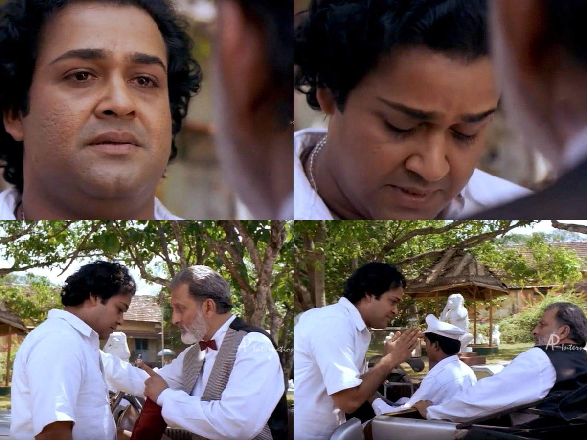 fahir_me's tweet photo. My most favorite @Mohanlal moment is when he sits in a police station in Bharatham and takes his brother's clothes to his face closely and cries silently

The second favorite is this one in Iruvar when he hears the news that his first movie as a hero is shelved.

#25YearsofIruvar https://t.co/2RPnGrqIwo
