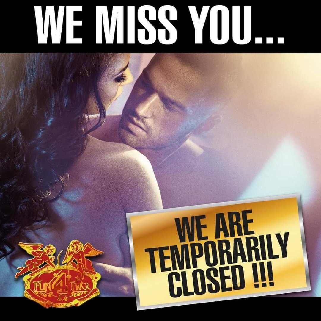 Ook dit weekend is onze Club nog steeds gesloten!!

Team Fun4Two
fun4two.nl
#parenclub #swingersclub #programma #tickets #Fun4Two #COVID19