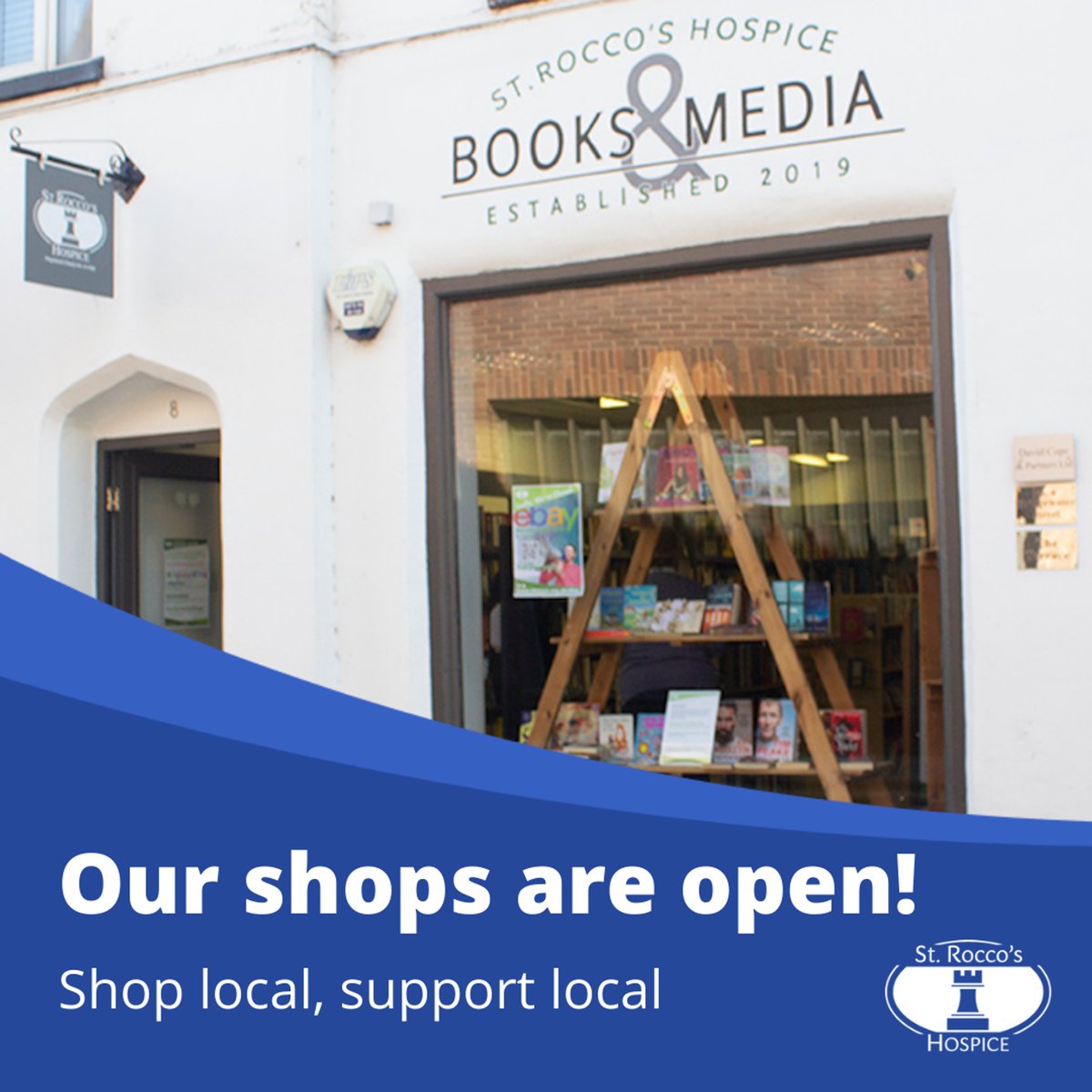 StRoccos's tweet photo. ποΈ SHOP LOCAL SUPPORT LOCAL π
Head to your nearest #StRoccos #charityshop to grab a #bargain this #weekend. We are fully stocked and open! Find your nearest St Rocco's shop: https://t.co/hOREOnGGyE
#shoplocal #supportlocal #warrington #reuserecycle https://t.co/xu4BqRUlC4