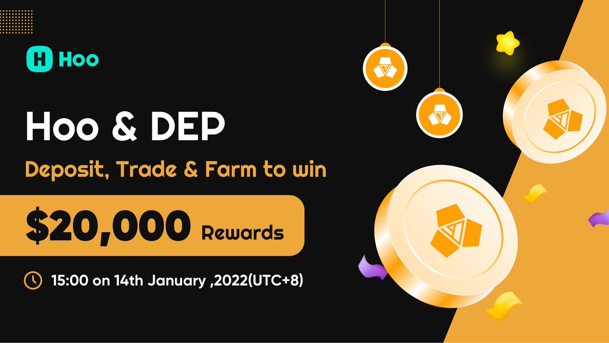 Hoo_exchange's tweet photo. 🚀#Hoo.com  Will List DEAPCOIN(DEP) Incentive Campaign Products, Win $20,000USDT ! @PlayMining_SG 

😍Deposit, Trade &amp; Farm to win rewards at #Hoo.com,More Campaign is in progress.

🥰Check it out: https://t.co/8iqO9pMqtC https://t.co/M29g9bU3wx