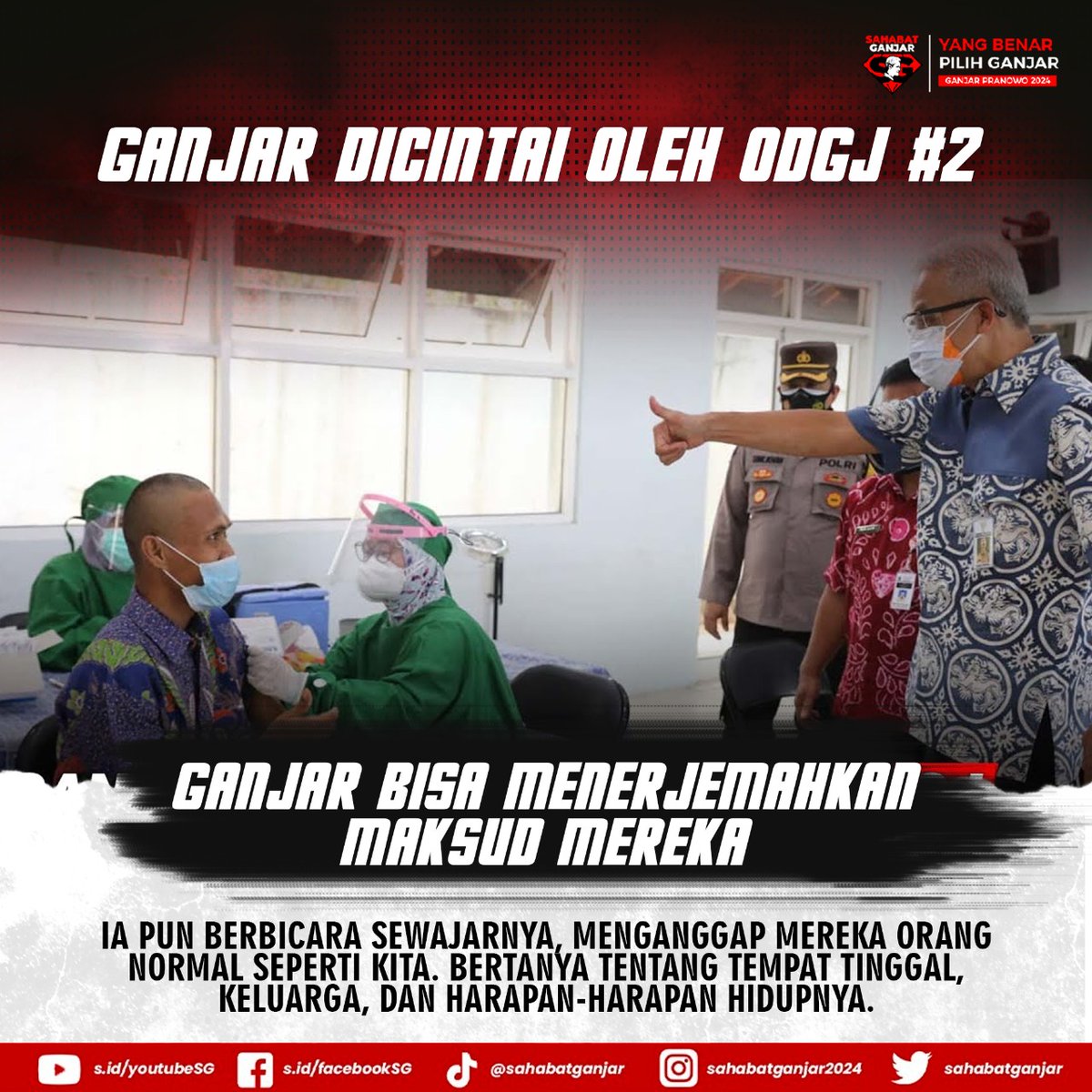 ibukostreborn's tweet photo. Aku ngeshare iki ora usa mbok paedo ya cah,jd aku meh ngekei gmbaran,bhw smua orang seng berinteraksi dgn Pak @ganjarpranowo kui mesti happy,
bahkan kaum ODGJ skalipun mrasa nyaman dgn beliau.
Pasti pertanyaanmu,lha ko iso? Yo iso lah,ODGJ jg mnusia yg bth dperhatikan kok https://t.co/RyRKv12M42