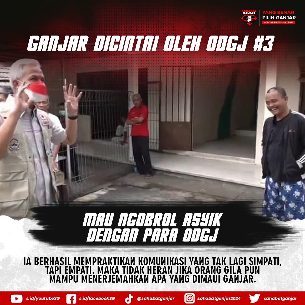 ibukostreborn's tweet photo. Aku ngeshare iki ora usa mbok paedo ya cah,jd aku meh ngekei gmbaran,bhw smua orang seng berinteraksi dgn Pak @ganjarpranowo kui mesti happy,
bahkan kaum ODGJ skalipun mrasa nyaman dgn beliau.
Pasti pertanyaanmu,lha ko iso? Yo iso lah,ODGJ jg mnusia yg bth dperhatikan kok https://t.co/RyRKv12M42