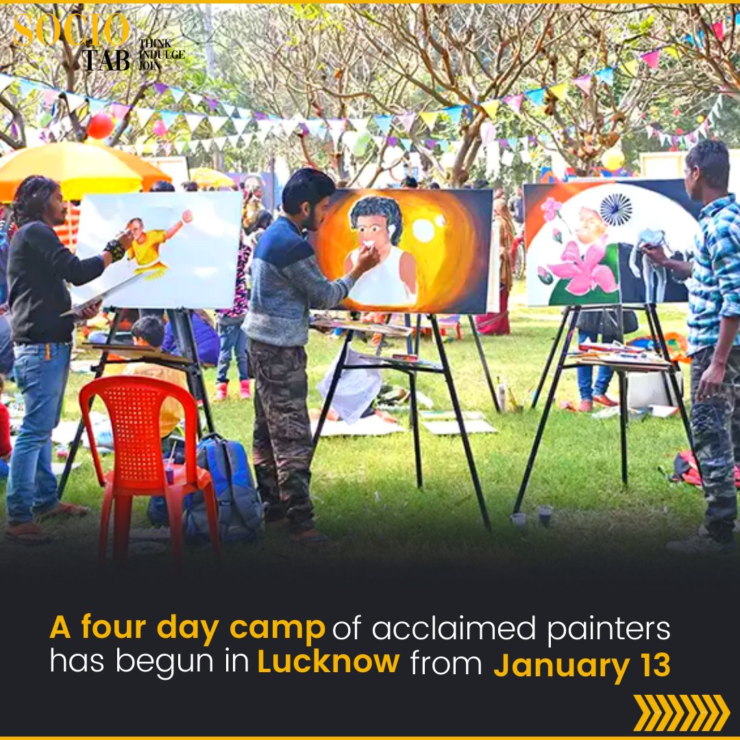 socio_tab's tweet photo. The camp will be held at Genesis Club and the chief guest will be senior artist, art critic, and historian Akhilesh Nigam.

#painter #artist #artistoninstagram #artistsoninstagram #artistsupport #genesisclub #lucknow #art https://t.co/hpMwBJbKWv