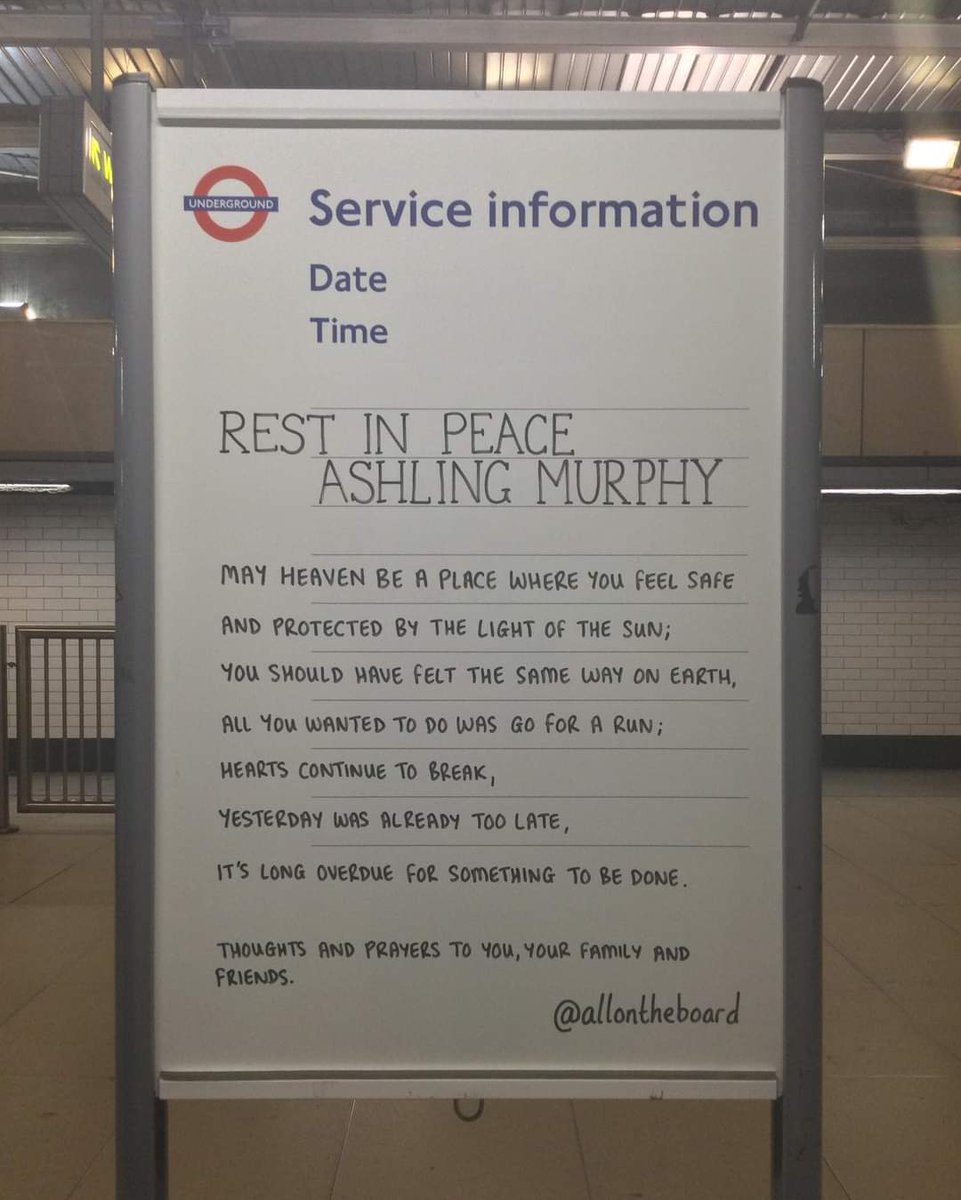 RobKingTV's tweet photo. Meanwhile in London...
...a beautiful tribute to Ashling Murphy

There are no other or better words
💔 🇮🇪 RIP
#shewasgoingforarun https://t.co/QLOaTYMldn
