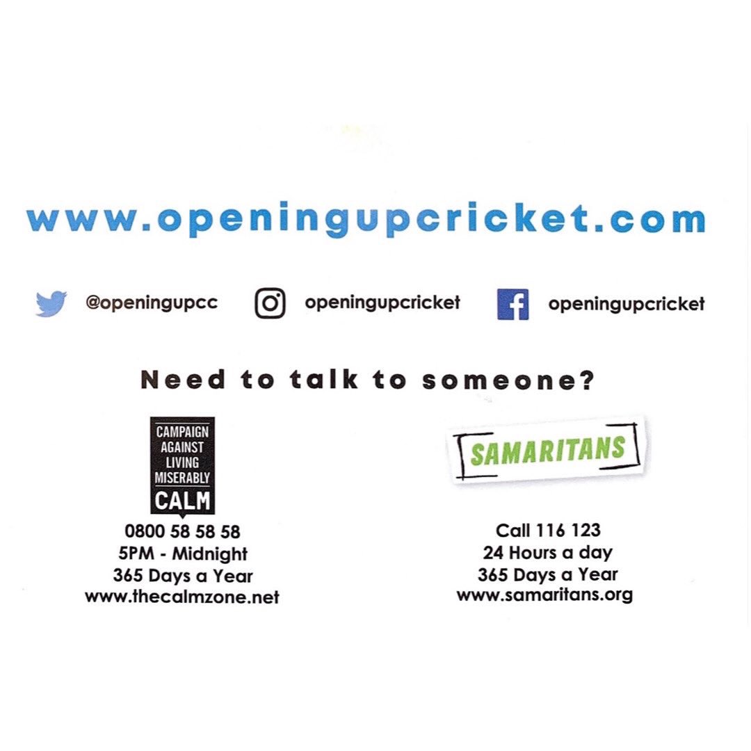 It’s not weak to speak. 

Thank you to <a href="/OpeningUpCC/">Opening Up Cricket</a> for the special delivery. Wrist bands, bat stickers and flyers will be available to our members soon. 

Our door is always open should you feel the need to reach out. 

#CricketFamily