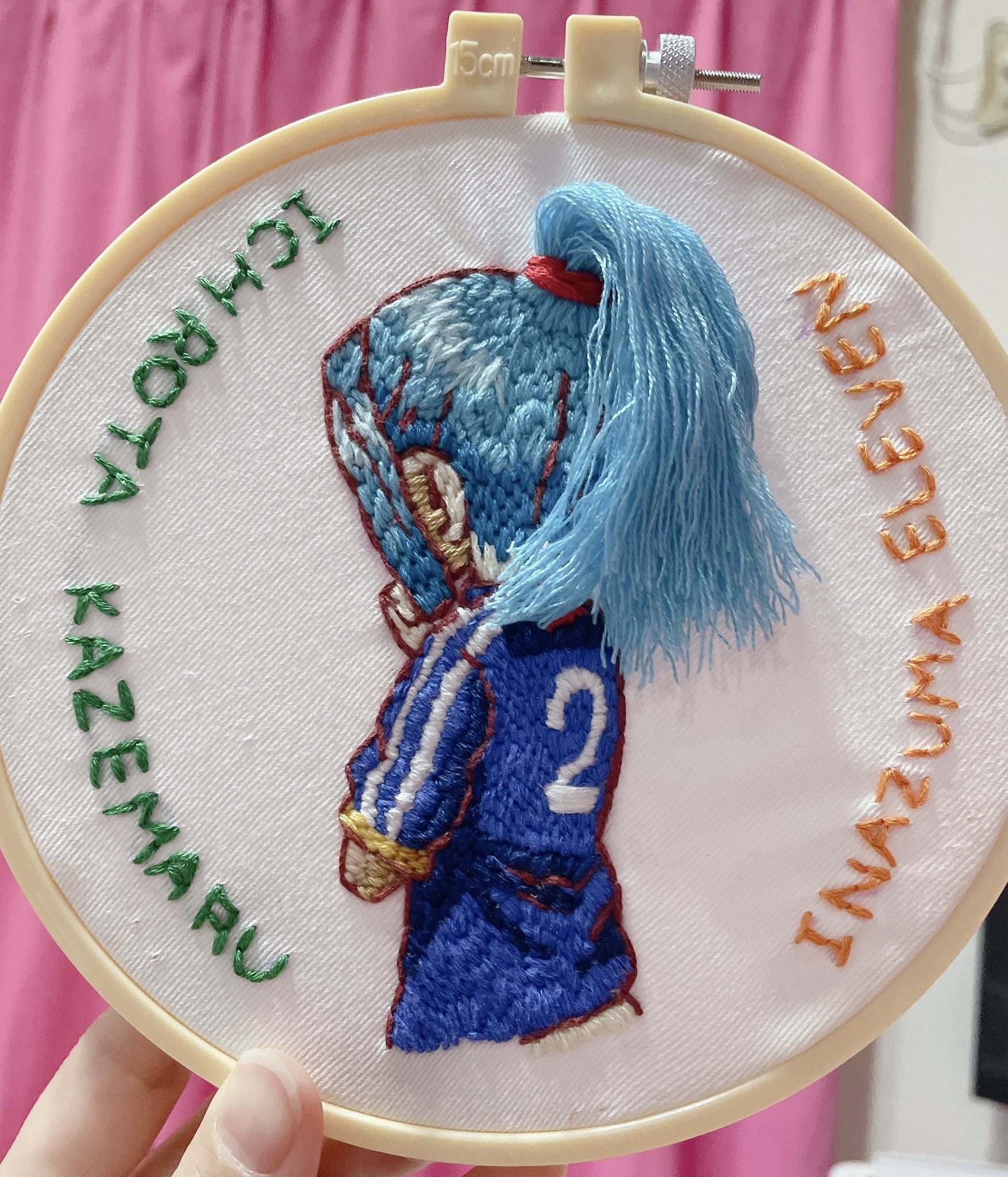 まるる 刺繍のやり方さえ知らない人の処女作にしてはなんとかカタチになってるんじゃないかな えへへ 生み出しちゃった 次やるとしたら ちゃんとやり方検索してからにしよw イナイレ イナズマイレブン ハンドメイド 風丸一郎太 T Co