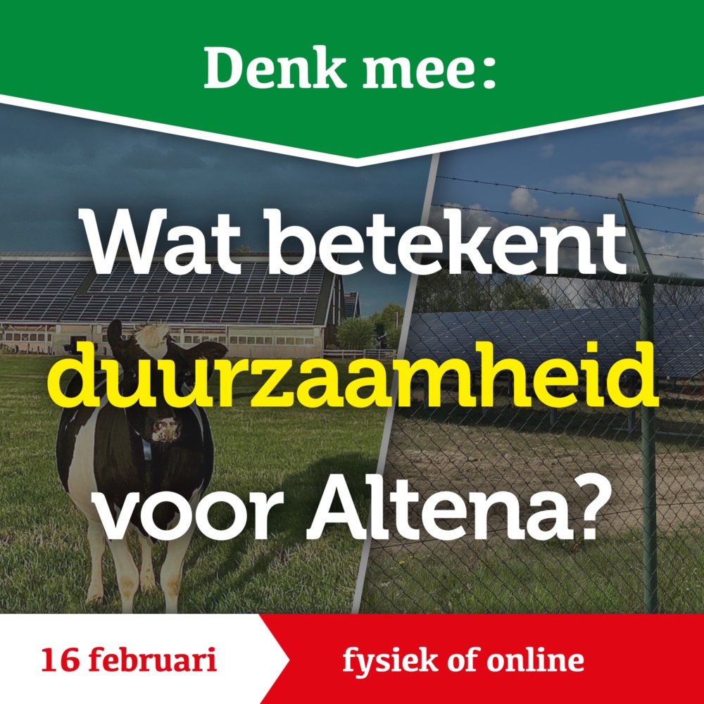 Op 16 februari vanaf 19:00 uur is er een interactieve avond over #duurzaamheid in Altena, met twee centrale onderwerpen: de #eiwittransitie en de #energietransatie.

Aanmelden is vereist en kan via: progressiefaltena.nl/planning/debat… (+meer info over de sprekers)

#altena #brabant #energie