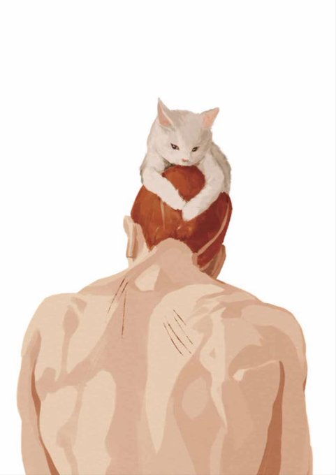 「上半身 白い猫」のTwitter画像/イラスト(新着)｜4ページ目