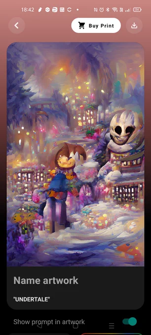 流行りのAIお絵描きにUNDERTALEと入れて遊んでみた 