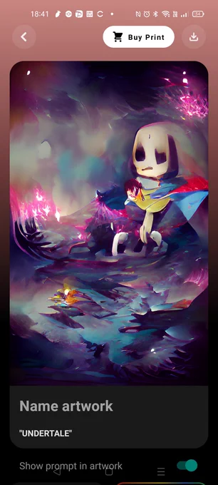 流行りのAIお絵描きにUNDERTALEと入れて遊んでみた 