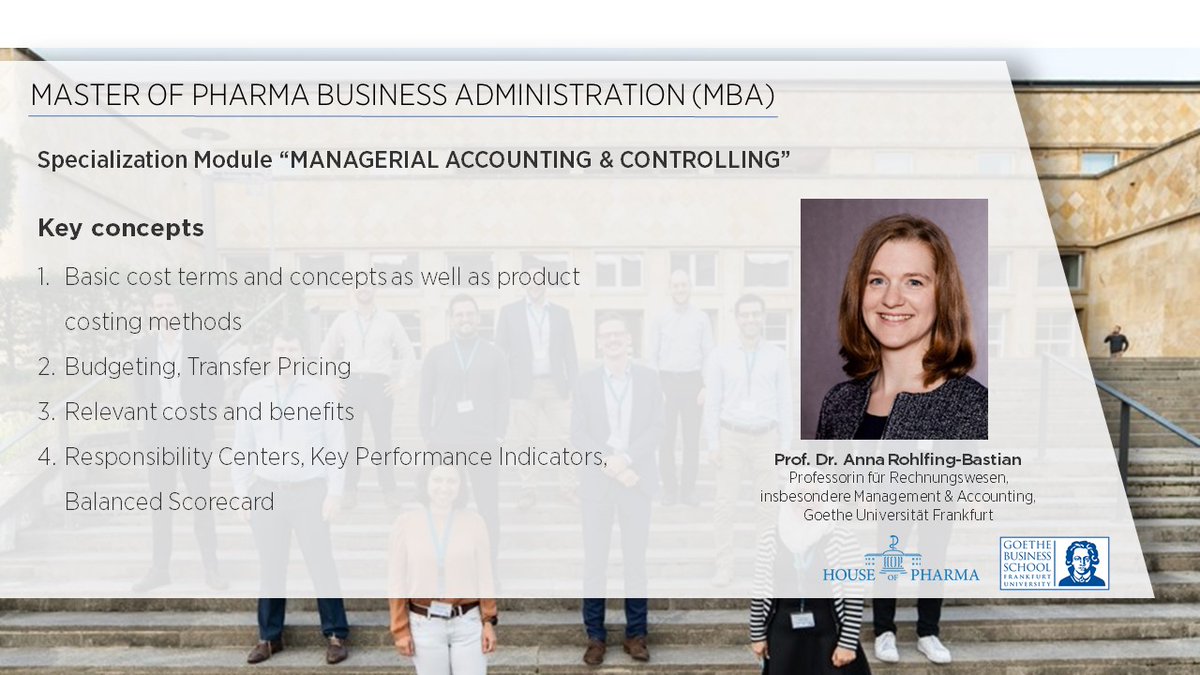 hoph_ffm's tweet photo. Im #PharmaMBA der @GoetheBSchool findet dieses Wochenende das Modul "Managerial Accounting &amp; Controlling” statt.
Wir bedanken uns bei Prof. Dr. @AnnaRohlfing-Bastian, @goetheuni, und wünschen Studierenden des ersten Semesters ein lehrreiches Wochenende!

🔗https://t.co/SYruXO5UVl https://t.co/IUwmUasjxp