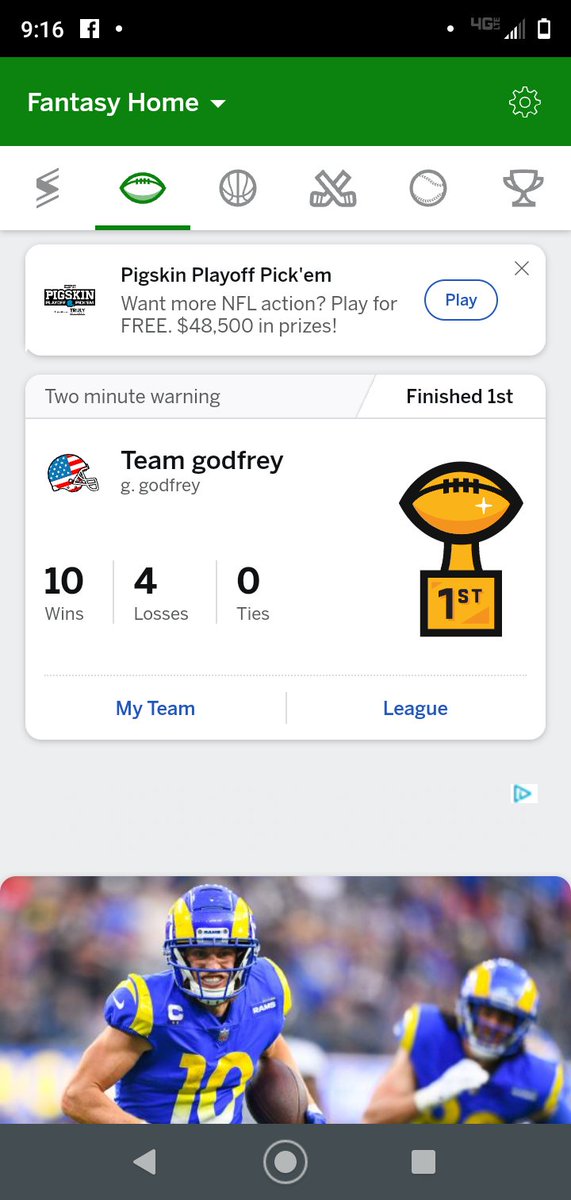 Greg88671220's tweet photo. Someone (me that is)won their fantasy football league https://t.co/liyhIVJxVG