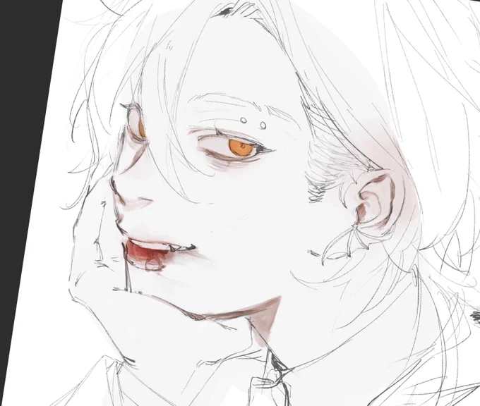 自分の描く顔好き 