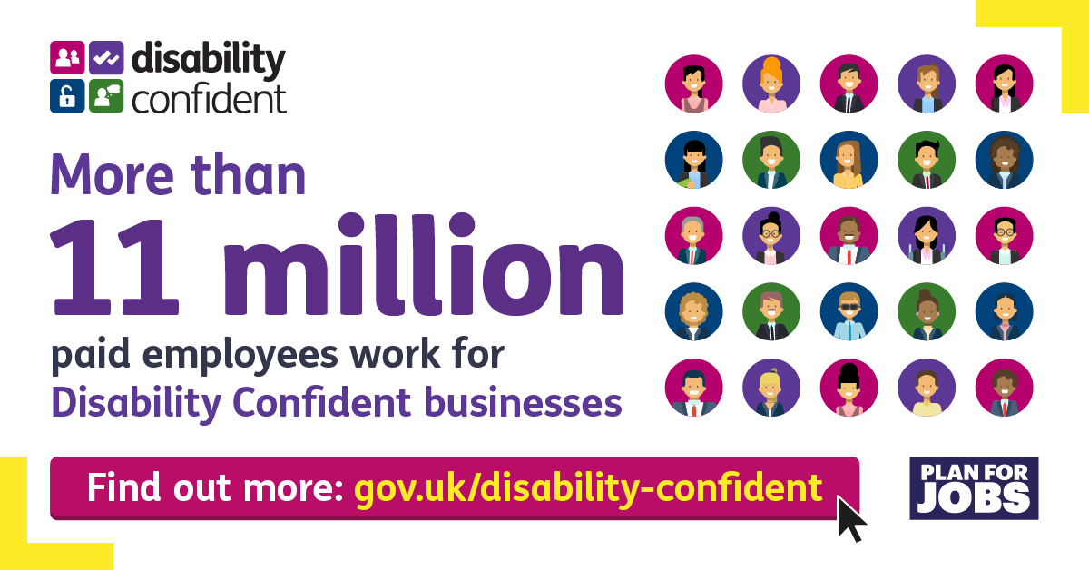 There are 7.6m working age people who have a disability or health condition. We’re tapping into this talent pool. Join us #DisabilityConfident #ProudToBeA DisabilityConfidentEmployer