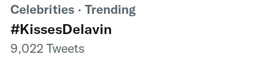 "KEEP CHOOSING KISSES" is trending at no. 4 in the Philippines. And #KissesDelavin is also trending with more than 9k tweets. 

Thank you for all the love #Kissables and keep choosing our girl.