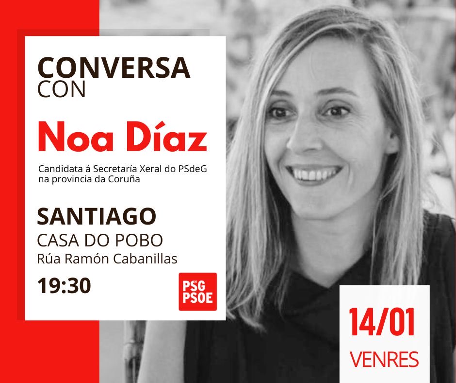ruben_ale_g's tweet photo. Hoxe en Santiago, conversamos as 19.30 con Noa!! Que non falte ninguén!!! 👇👇👇🌹🌹🌹🌹 https://t.co/YxMkIxGd8E