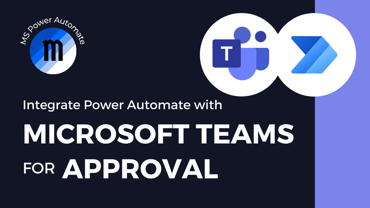 MsAutomate's tweet image. Instead of tediously sending emails asking for approval, you can use #Microsoft #PowerAutomate to automate obtaining approval in Microsoft Teams, making approvals a one-click process.

Here&apos;s how:
buff.ly/3trFwp6

#RPA #Automation #RoboticProcessAutomation